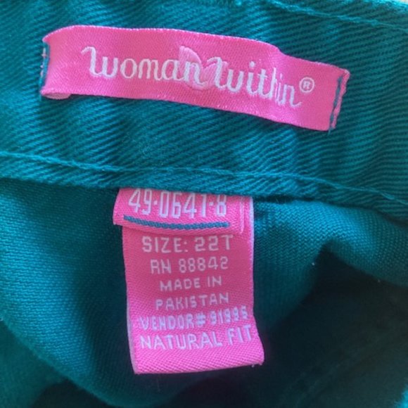 WOMAN WITHIN JEANS 22T good - Picture 2 of 12